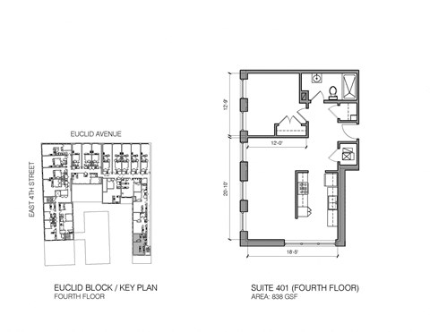 a floor plan of a house with two bedrooms and a bathroom